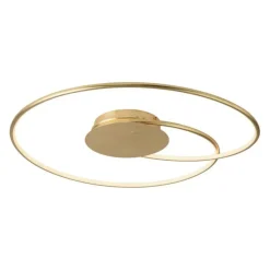 Deckenleuchten|Flurlampen*Paul Neuhaus LED Deckenleuchte Leuchtringe Metall in Gold L:70 cm