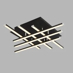 Deckenleuchten|Led Lampen*Searchlight LED Deckenleuchte Metall B: 45,5 cm Schwarz Chrom 3000 K