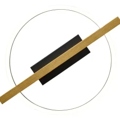 Deckenleuchten|Led Lampen*Eco-Light LED Deckenleuchte Metall Holz L:39 cm 16 W 3000 K Ring