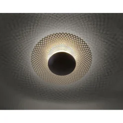 Deckenleuchten|Flurlampen*Paul Neuhaus LED Deckenleuchte Metall Rost-Gold Ø45 cm 12 W dimmbar