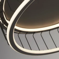 Searchlight LED Deckenleuchte rund Ø 60 cm Schwarz Weiß 3000 K 861 lm< Deckenleuchten|Led Lampen