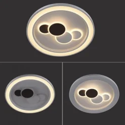 Deckenleuchten|Flurlampen*Paul Neuhaus LED Deckenleuchte rund Weiß Schwarz Serienschalter 55 W