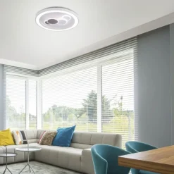 Deckenleuchten|Flurlampen*Paul Neuhaus LED Deckenleuchte rund Weiß Schwarz Serienschalter 55 W