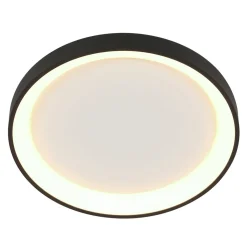 Steinhauer LED Deckenleuchte Schwarz Weiß Ø38 cm 30 W gemütlich< Deckenleuchten|Led Lampen