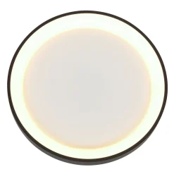 Steinhauer LED Deckenleuchte Schwarz Weiß Ø38 cm 30 W gemütlich< Deckenleuchten|Led Lampen