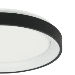 Steinhauer LED Deckenleuchte Schwarz Weiß Ø38 cm 30 W gemütlich< Deckenleuchten|Led Lampen