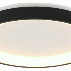 Steinhauer LED Deckenleuchte Schwarz Weiß Ø38 cm 30 W gemütlich< Deckenleuchten|Led Lampen