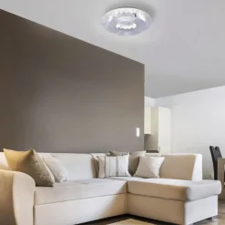 Deckenleuchten|Flurlampen*Paul Neuhaus LED Deckenleuchte schwenkbar Ø34 cm 6 W in Blattsilber