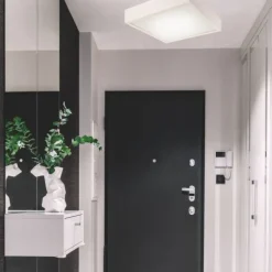 Lamkur LED Deckenleuchte Weiß Holz eckig Wohnzimmer< Deckenleuchten|Led Lampen