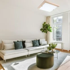 Deckenleuchten|Led Lampen*Lamkur LED Deckenleuchte Weiß Holz quadratisch Wohnzimmer