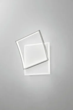 Eco-Light LED Deckenleuchte Weiß Silber 40 W 4800 lm L:42 cm< Wohnzimmerlampen|Metall Lampen