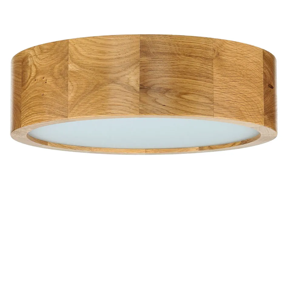 Lamkur LED Deckenleuchte Wohnzimmer Holzlampe Eiche< Deckenleuchten|Led Lampen