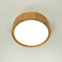 Lamkur LED Deckenleuchte Wohnzimmer Holzlampe Eiche< Deckenleuchten|Led Lampen