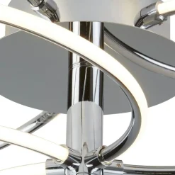 Searchlight LED Deckenleuchte Wohnzimmer Chrom Weiß 3000 K B: 56 cm< Deckenleuchten|Led Lampen