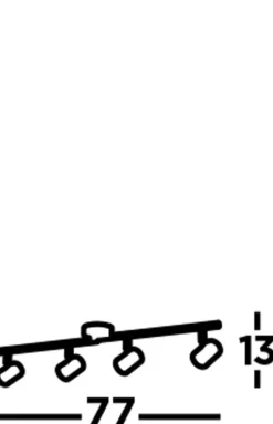 Searchlight LED Deckenspot Weiß 3000 K B: 78 cm Metall< Deckenleuchten|Led Lampen