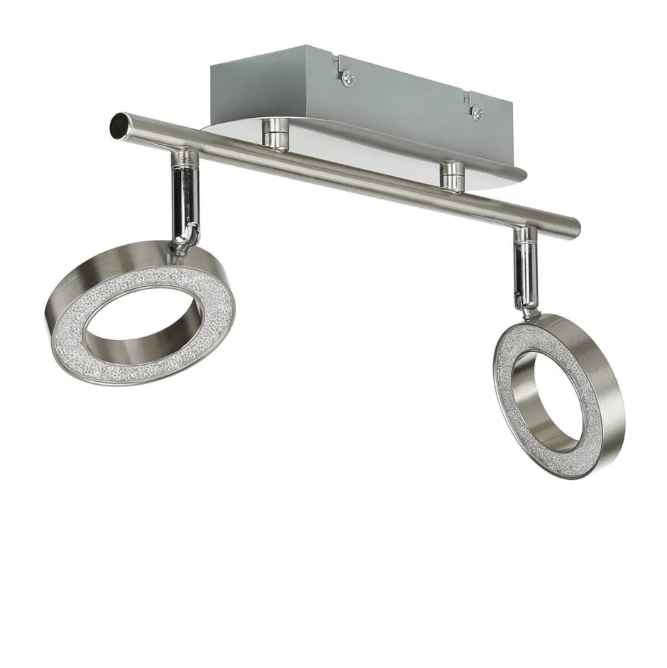 Kristalllampen|Moderne Lampen*WOFI LED Deckenstrahler länglich 34 cm 2-flammig Wohnzimmer