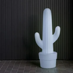 Newgarden LED Dekolampe Garten Weiß 100 cm IP65 6000 K Kabel Kaktus< Metall Lampen|Wegeleuchten