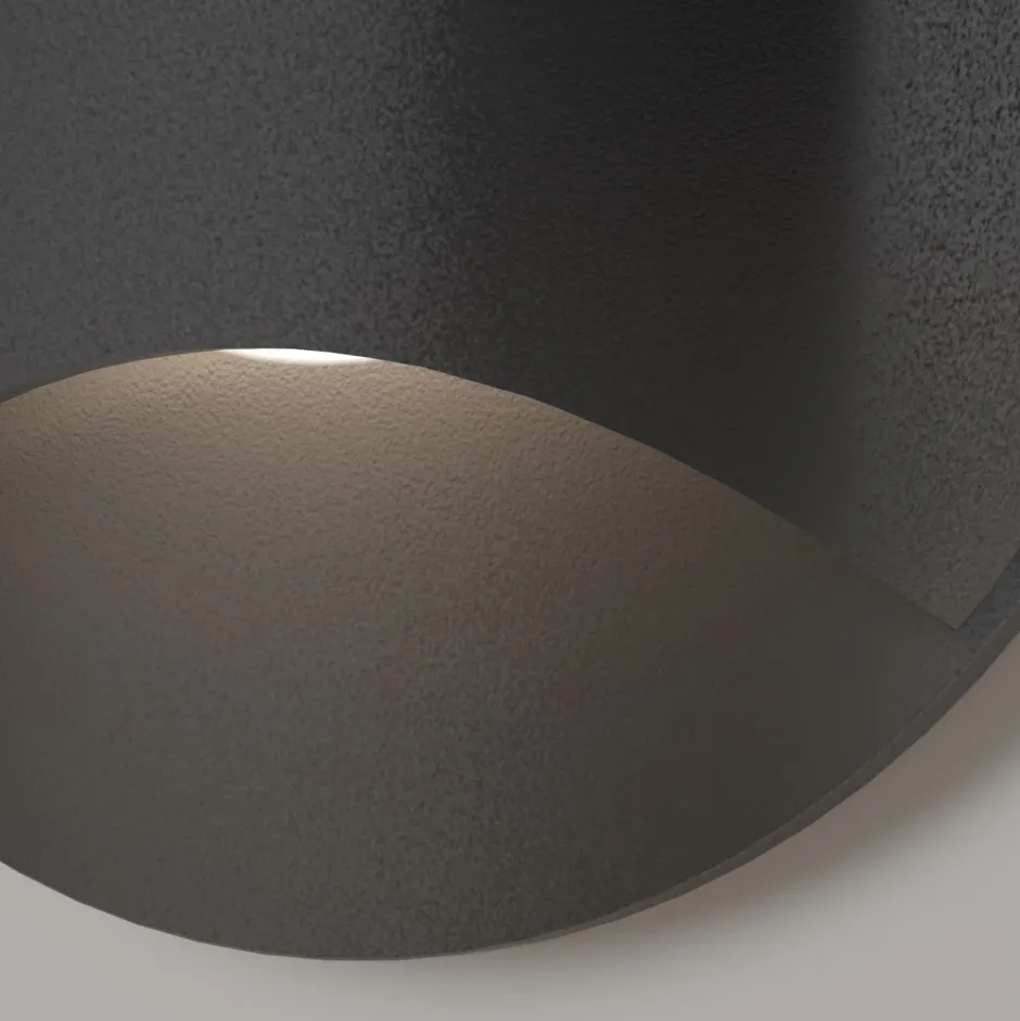 Metall Lampen|Led Außenleuchten*Maytoni LED Einbauleuchte Wand Aluminium Ø 6,2 cm IP65 Schwarz