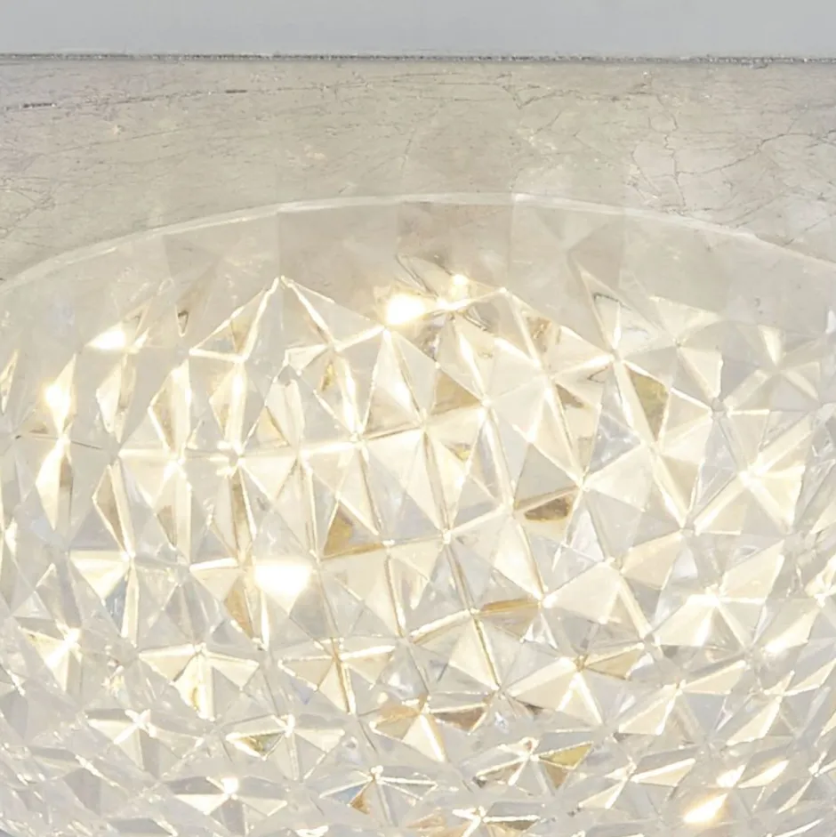 Flurlampen|Bürolampen*Searchlight LED Einbauspot in Silber Metall B:18 cm 600 lm Decke