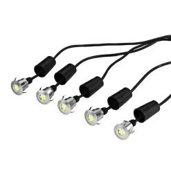 Led Außenleuchten*Elstead LED Einbaustrahler außen 5-fach IP54 Aluminium