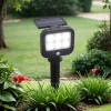 Solarleuchten|Led Außenleuchten*Searchlight LED Gartenleuchte Erdspieß Solar IP44 verstellbar Schwarz