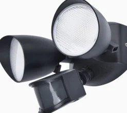 Metall Lampen|Led Außenleuchten*Eco-Light LED Gartenspot Aluminium Bewegungssensor IP54 flexibel