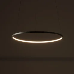 Hängelampen|Wohnzimmerlampen*Nowodvorski LED Hängelampe Aluminium Ring Seidenolive Ø60 cm 660 lm