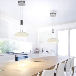 Paul Neuhaus LED Hängelampe Glasschirm dimmbar Fernbedienung 4350 lm< Wohnzimmerlampen|Glaslampen