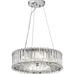 Hängelampen|Wohnzimmerlampen*Elstead LED Hängelampe Kristall Glas IP44 verstellbar DRAGULJ