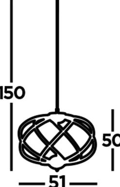 Hängelampen|Led Lampen*Searchlight LED Hängelampe Metall D: 51 cm Chrom Weiß 3000 K 2417 lm