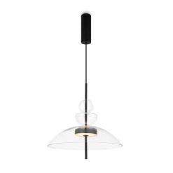 Maytoni LED Hängelampe Metall Glas H: max. 358 cm Schwarz BRUNO< Hängelampen|Led Lampen