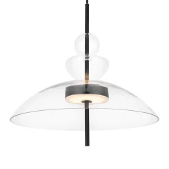 Maytoni LED Hängelampe Metall Glas H: max. 358 cm Schwarz BRUNO< Hängelampen|Led Lampen