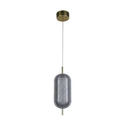 Wohnzimmerlampen|Esszimmer Lampen*Searchlight LED Hängelampe Metall in Messing 20 W 1845 lm Ø15 cm