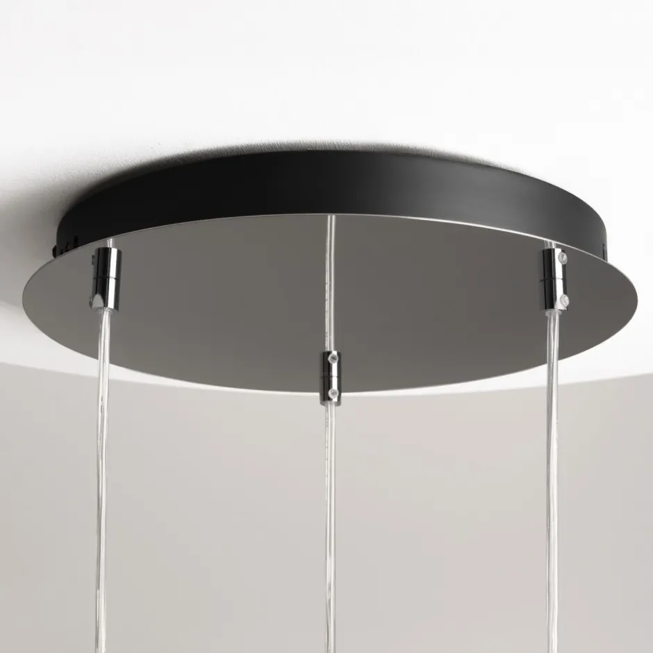 Maytoni LED Hängelampe Metall Rauchglas 38 cm breit 4000 lm INA< Led Lampen|Bürolampen