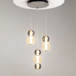 Maytoni LED Hängelampe Metall Rauchglas 38 cm breit 4000 lm INA< Led Lampen|Bürolampen