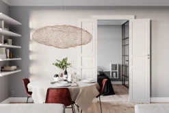 By Rydéns LED Hängelampe Modern 115 cm lang Draht Schirm in Gold< Hängelampen|Led Lampen