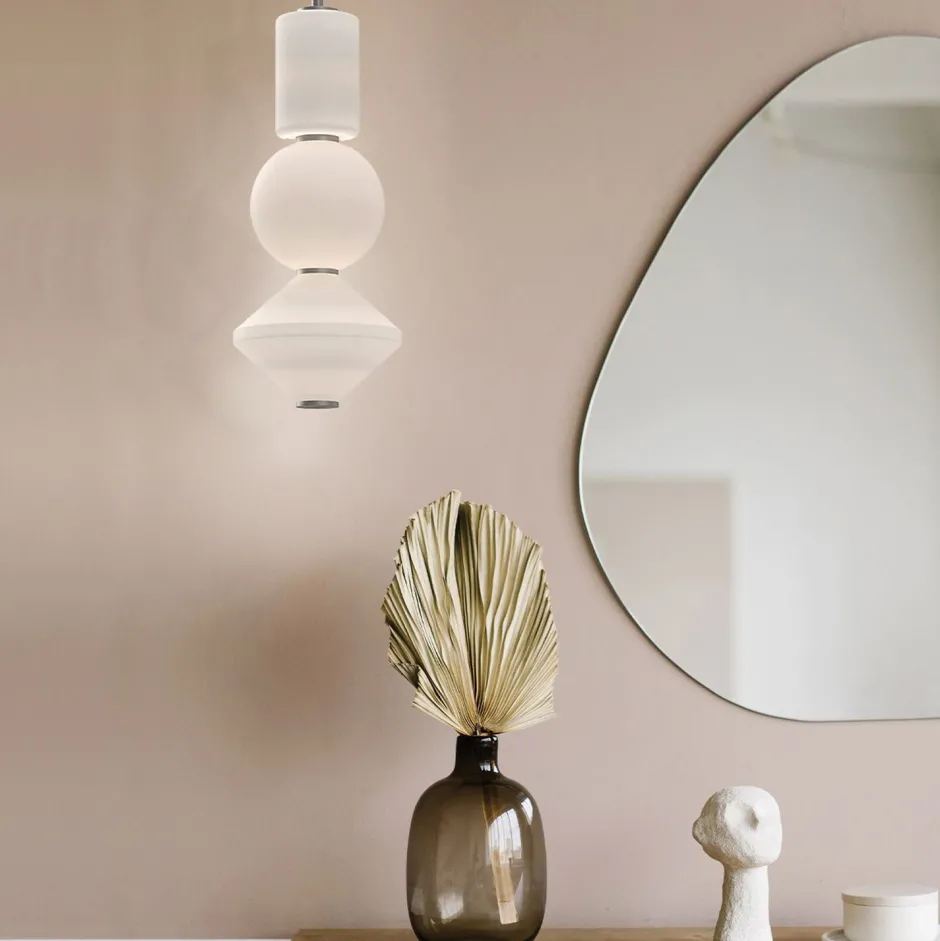 Hängelampen|Led Lampen*Elstead LED Hängelampe Modern verstellbar Glas Metall blendarm 3000K