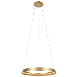 Steinhauer LED Hängelampe rund in Gold B:60 cm 50 W 2700 K elegant< Hängelampen|Led Lampen