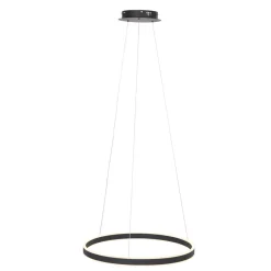 Hängelampen|Led Lampen*Steinhauer LED Hängelampe Schwarz Ø60 cm rund 42 W 2700 K stilvoll