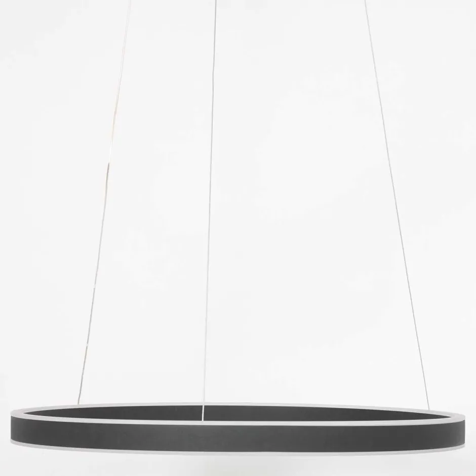 Hängelampen|Led Lampen*Steinhauer LED Hängelampe Schwarz Ø60 cm rund 42 W 2700 K stilvoll