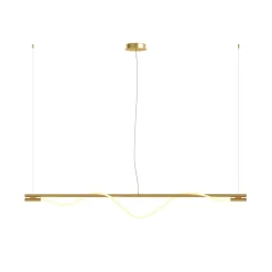 Maytoni LED Hängeleuchte Aluminium in Gold Weiß länglich 910 lm< Hängelampen|Led Lampen