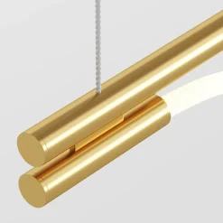 Maytoni LED Hängeleuchte Aluminium in Gold Weiß länglich 910 lm< Hängelampen|Led Lampen
