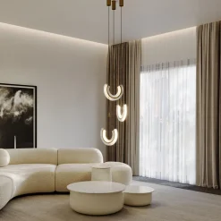 Maytoni LED Hängeleuchte Aluminium Glas H: max. 186,5 cm 350 lm< Hängelampen|Led Lampen