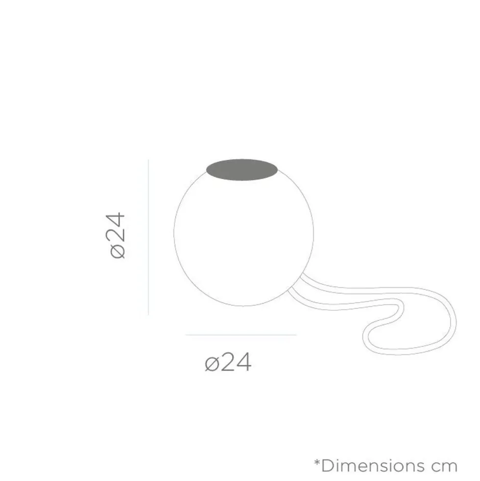 Metall Lampen|Kugellampen*Newgarden LED Hängeleuchte außen Akku Dimmer Farbwechsel IP65 Ø 24 cm