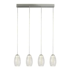 Hängelampen|Led Lampen*Searchlight LED Hängeleuchte Glas B: 75,5 cm H: max. 150 cm verstellbar