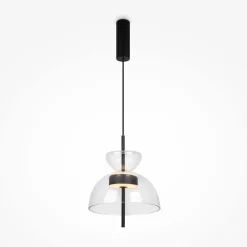 Led Lampen|Designerlampen*Maytoni LED Hängeleuchte Glas Metall warmweißes Licht 3000 K