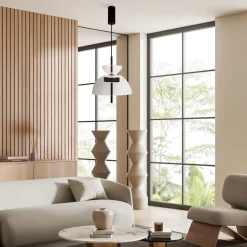 Led Lampen|Designerlampen*Maytoni LED Hängeleuchte Glas Metall warmweißes Licht 3000 K