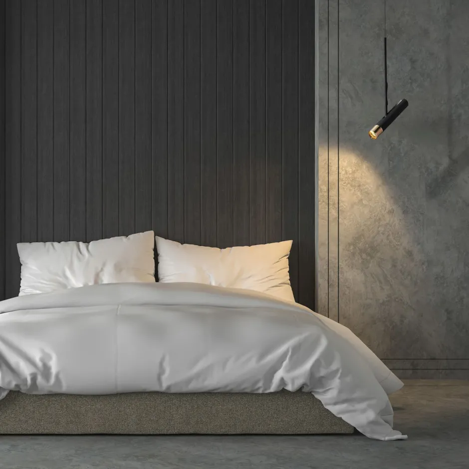 Searchlight LED Hängeleuchte Metall verstellbar Schwarz Gold 3000 K< Hängelampen|Led Lampen