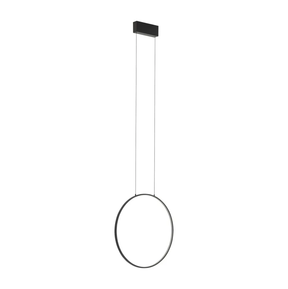 Hängelampen|Led Lampen*Nowodvorski LED Hängeleuchte Ring Ø 45 cm Schwarz 4000 K 600 lm Metall