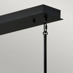 Hängelampen|Led Lampen*Elstead LED Hängeleuchte Schwarz Gold 113 cm lang 3000 K verstellbar